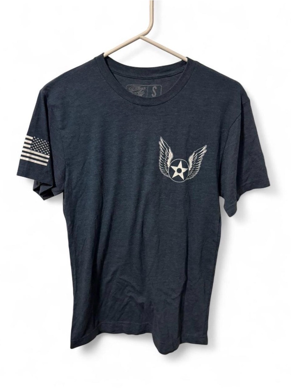 Tango Charlie Blue Black Short-Sleeve Graphic Tee Air Force